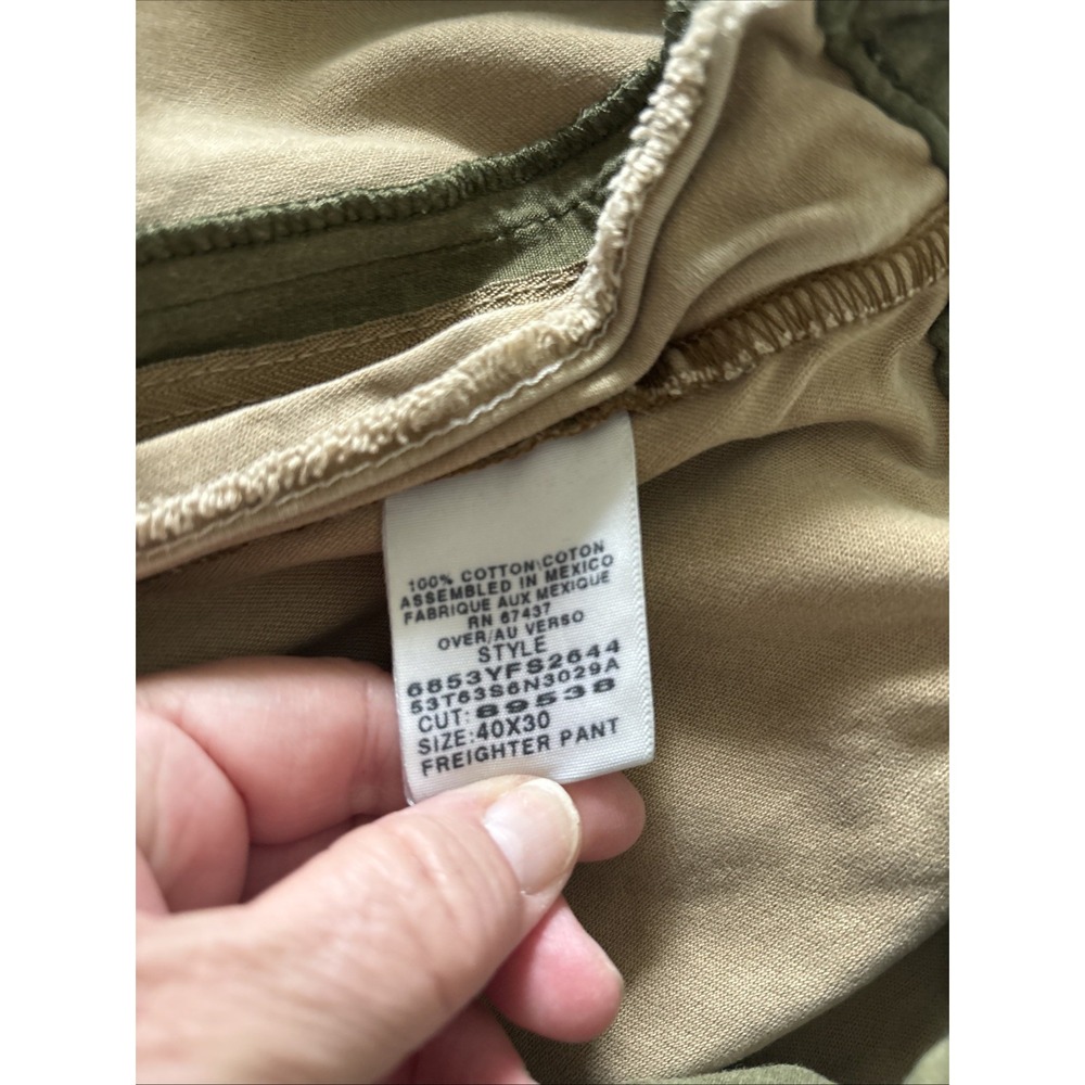 Polo Jeans Co. Ralph Lauren Vintage Tan Cargo Pants 90s Y2K 40X30 Freighter Pant - Picture 11 of 16